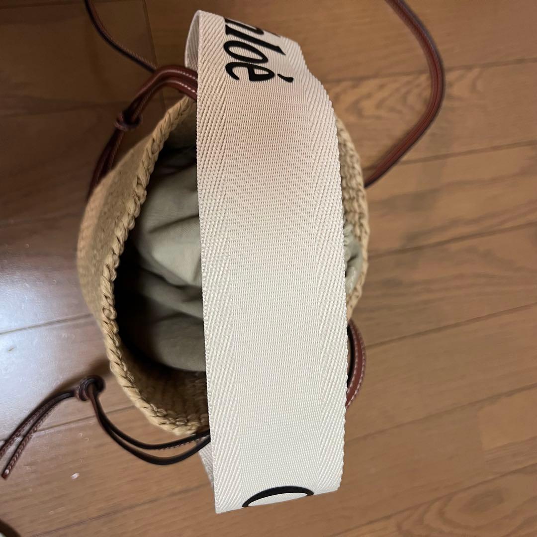 クロエ Chloe WOODYスモールバスケット かごバッグ