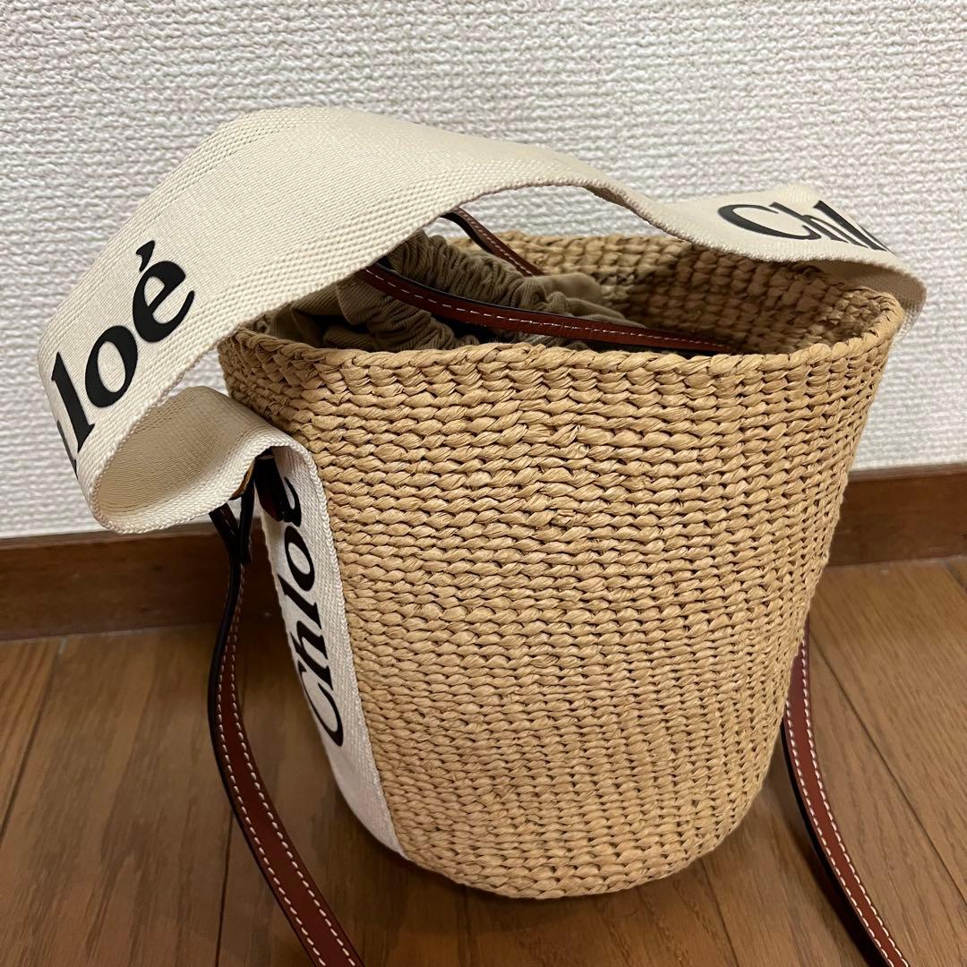 クロエ Chloe WOODYスモールバスケット かごバッグ