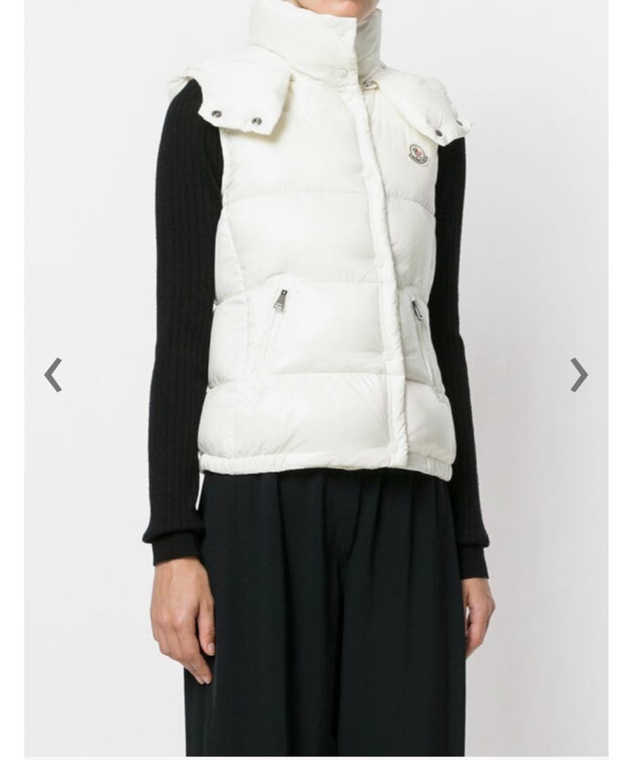 極美品 MONCLER \"GALENE\" 国内正規品 アイボリー系 サイズ0 S