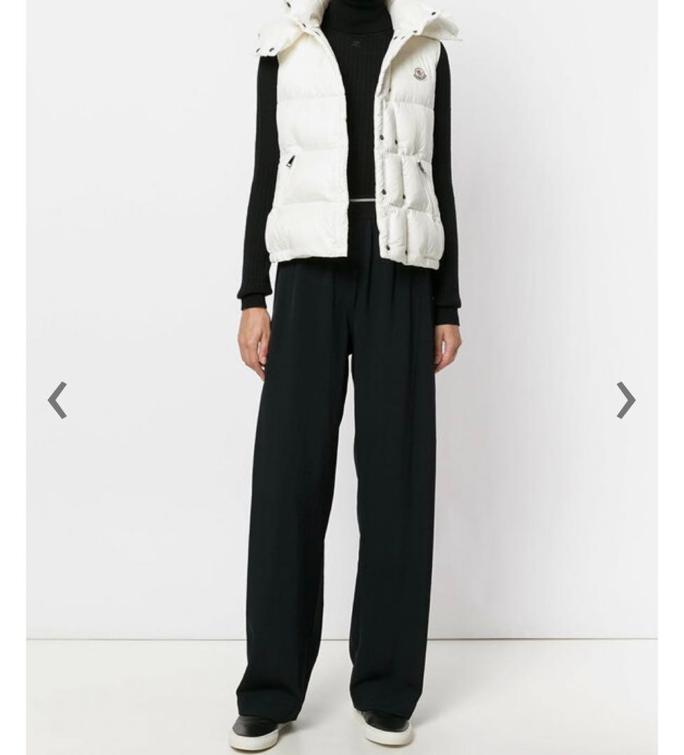 極美品 MONCLER \"GALENE\" 国内正規品 アイボリー系 サイズ0 S