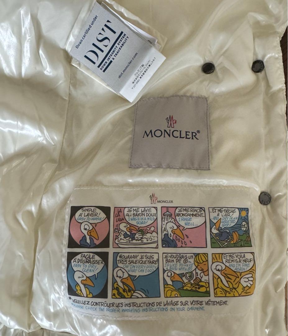 極美品 MONCLER \"GALENE\" 国内正規品 アイボリー系 サイズ0 S