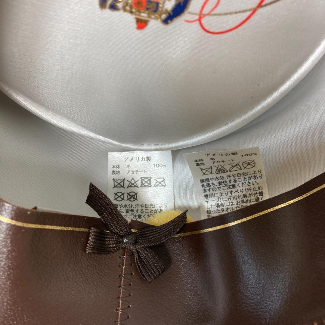 ▼STETSON ハット　ウール　ステットソン　中折れハット　ブラウン　USA製