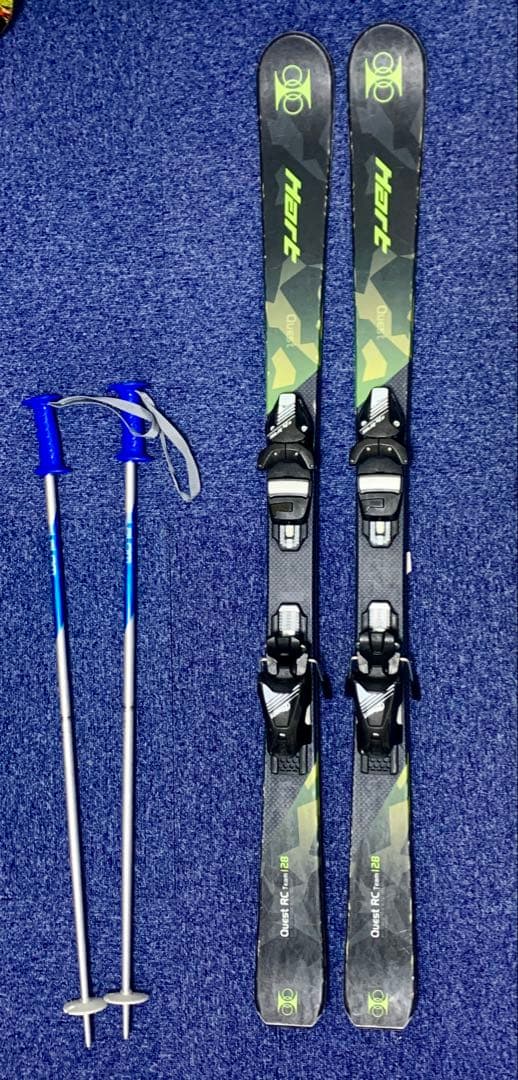 【おまけ付き】HART ジュニアスキー板　128cm ビンディングセット