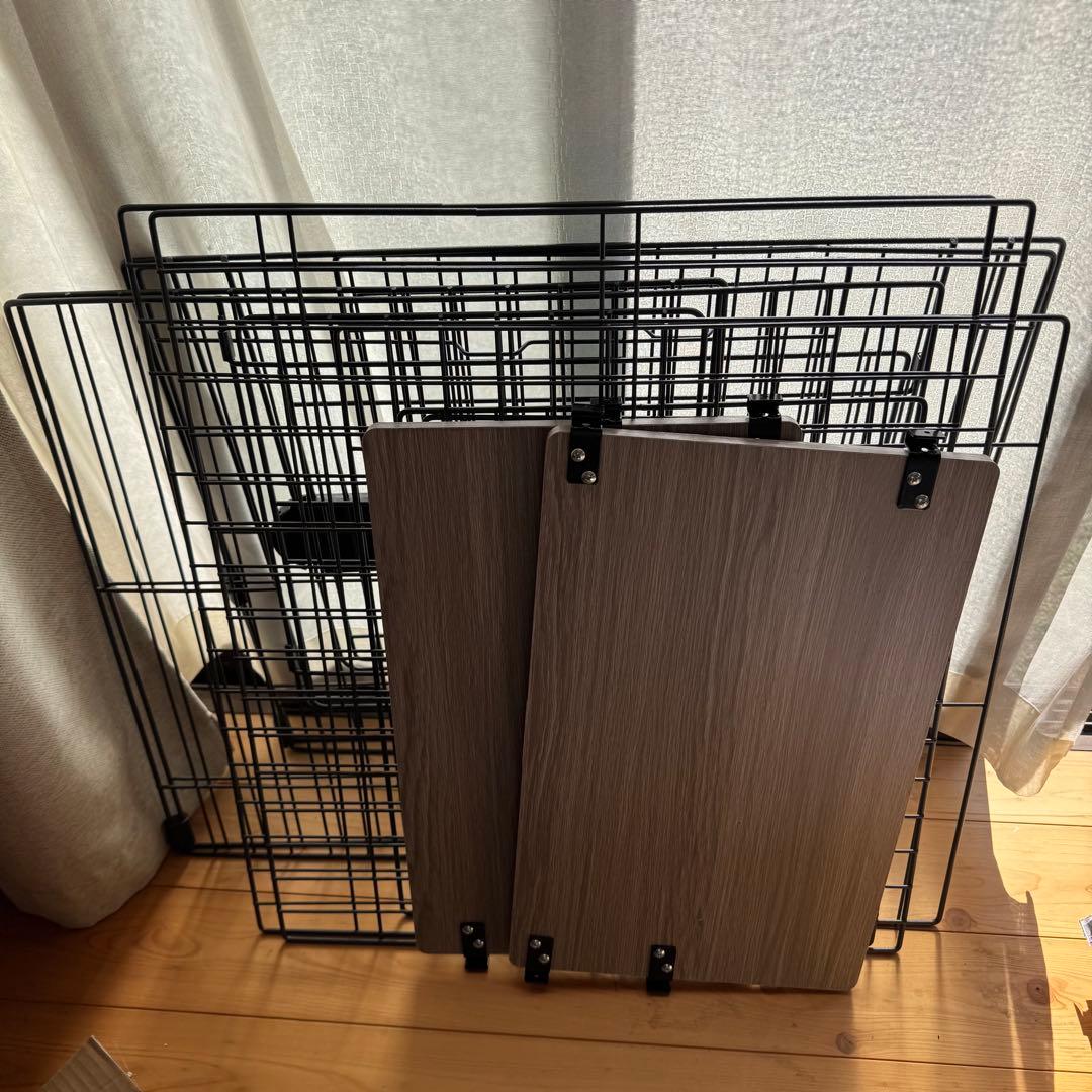 キャットケージ ブラック 2段構造 ハンモック付き