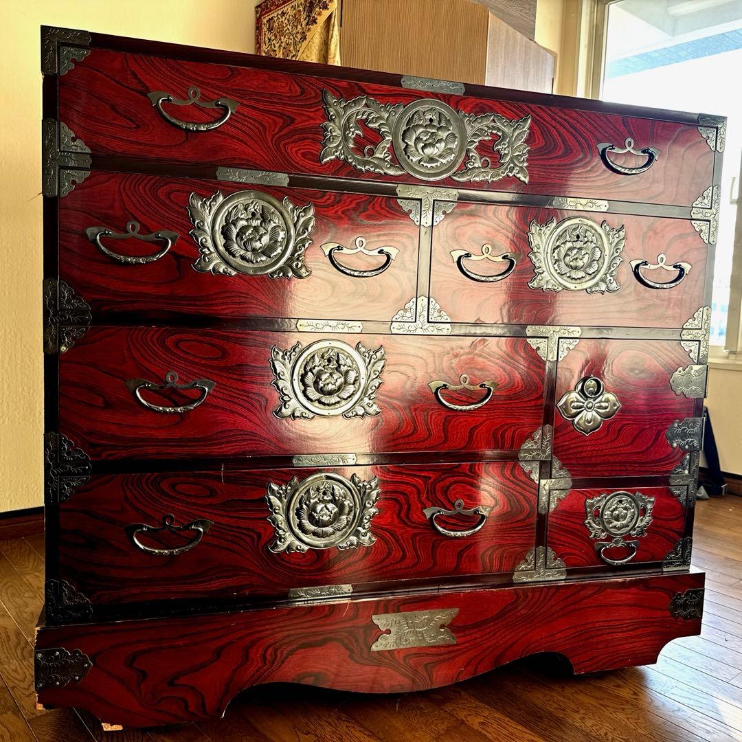 仙台箪笥　船箪笥　木製箪笥