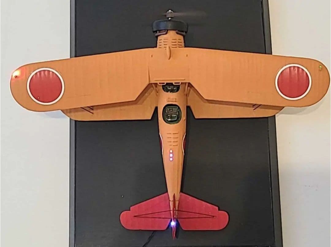 旧日本海軍 93式陸上中間練習機 赤とんぼリアルモーターライズ 1/48 完成品