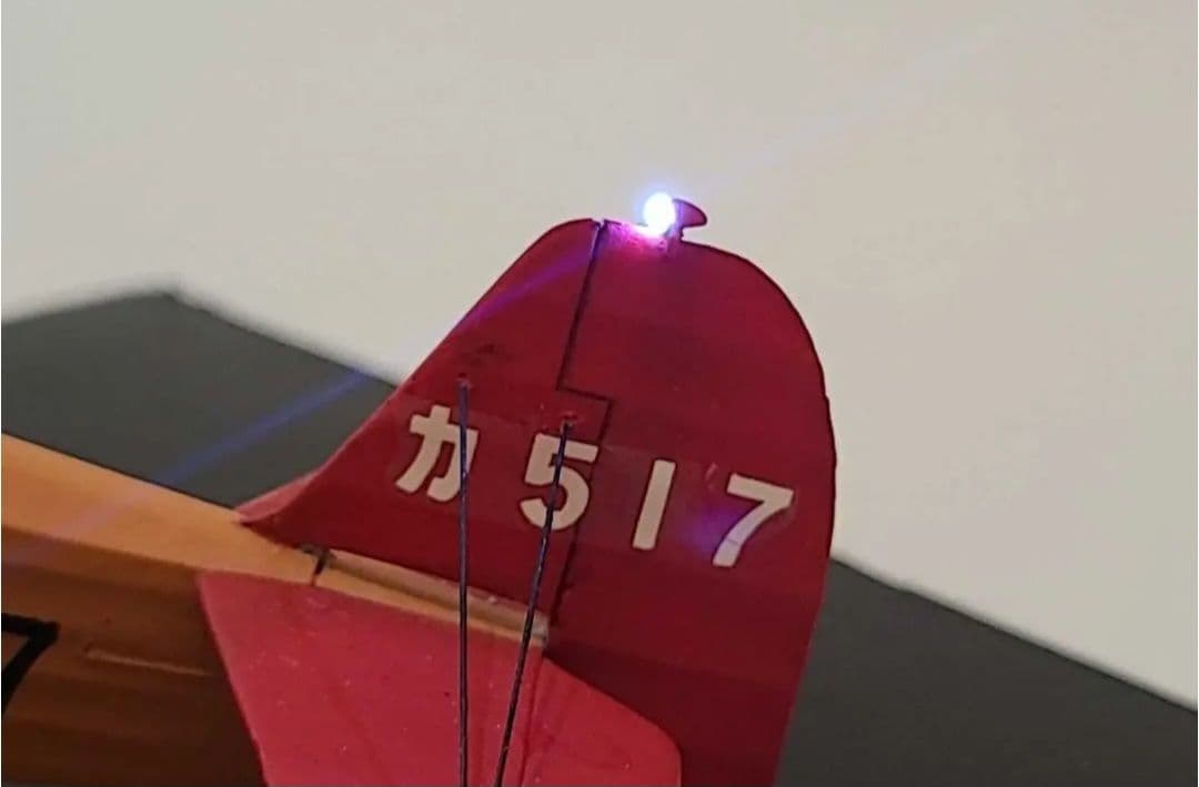 旧日本海軍 93式陸上中間練習機 赤とんぼリアルモーターライズ 1/48 完成品