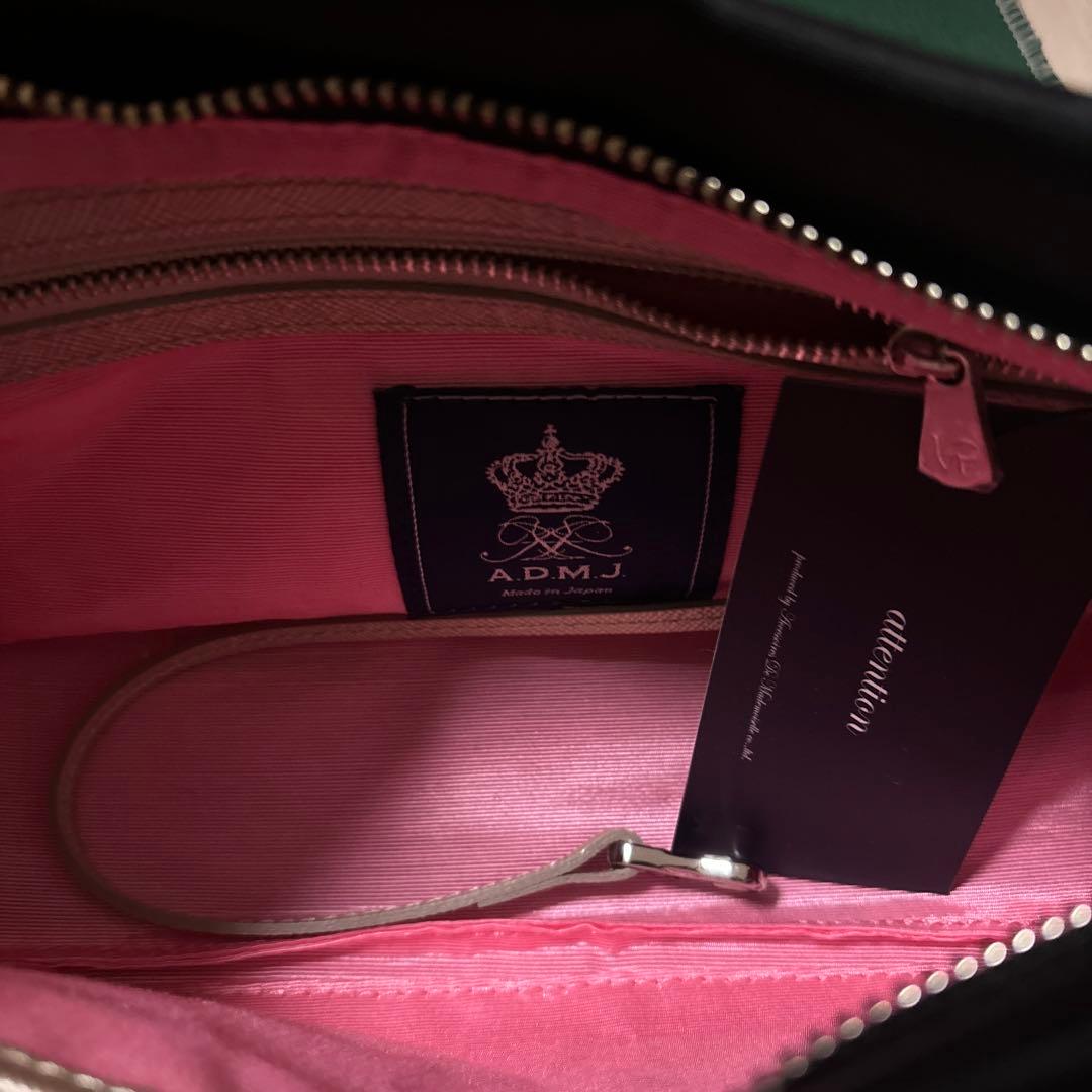 未使用タグ付き ADMJ ビジュー 2WAYクロスボディバッグ ブラック