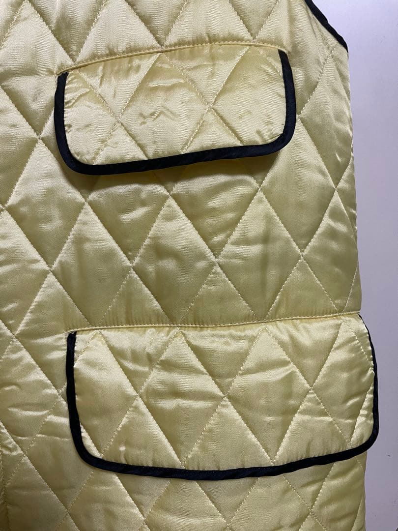 PLAN C イエロー キルティングベスト