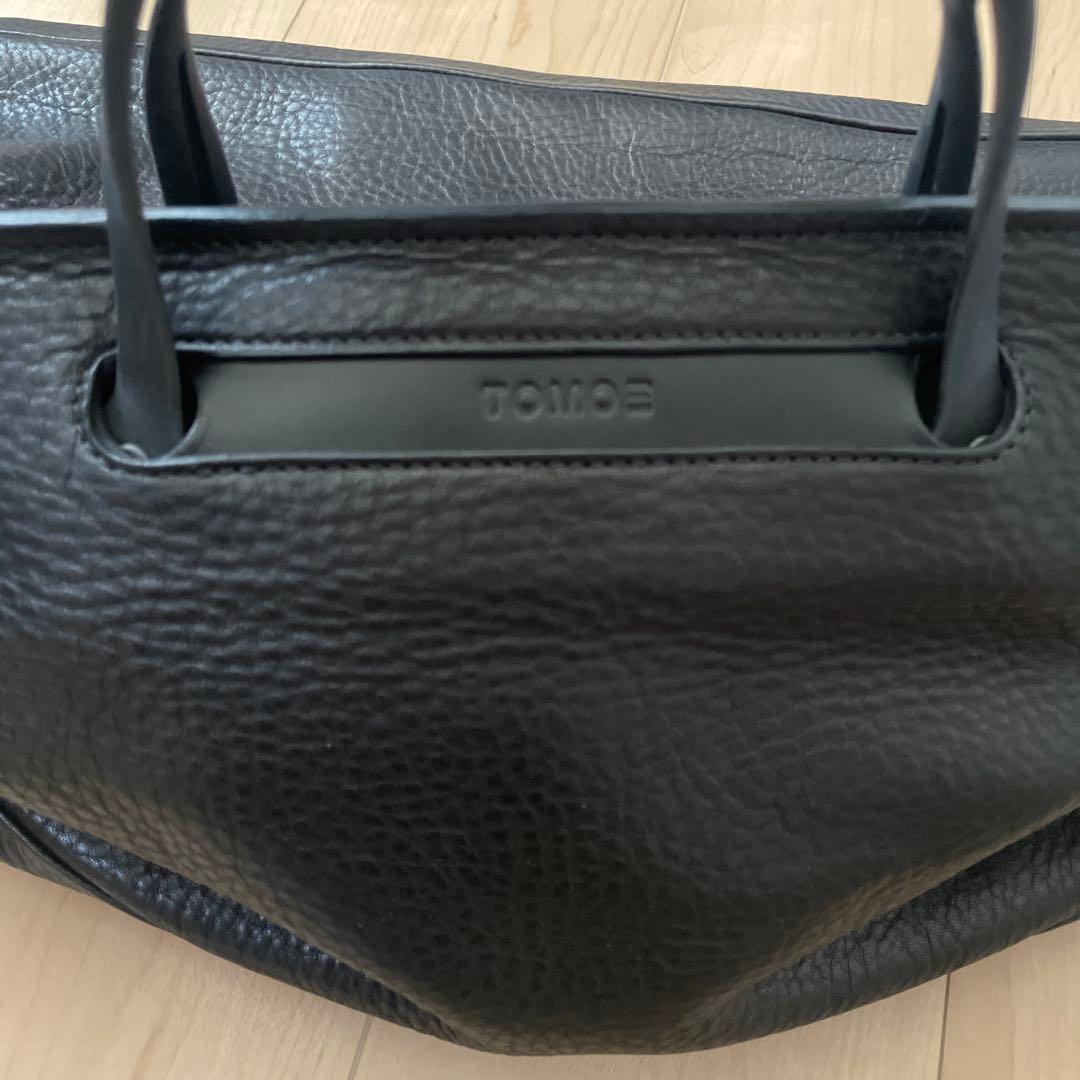 TOMOE ブラック　レザー ボストンバッグ