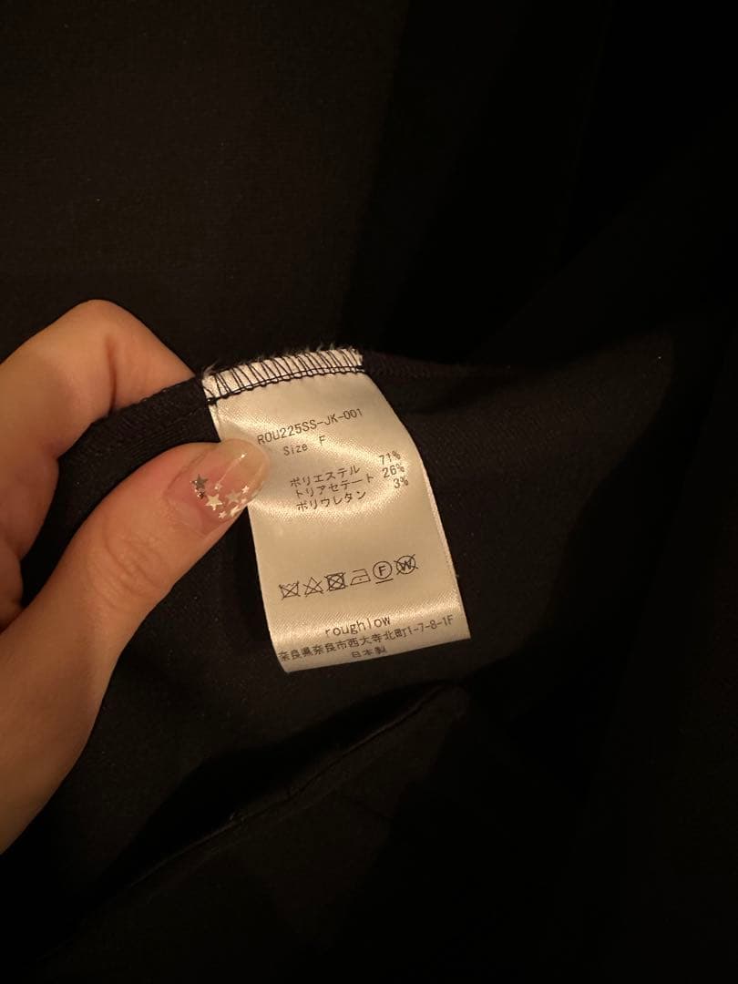 (最終価格)roughlow jacket(black) ラフロウ　ジャケット