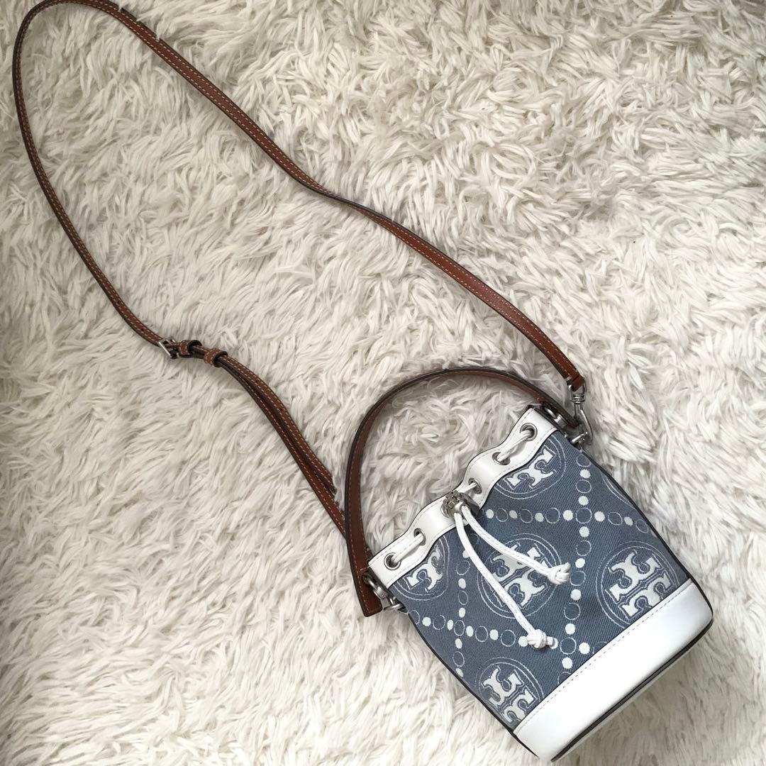 未使用級 レア✨トリーバーチ ショルダーバッグ モノグラム バケット タグ付