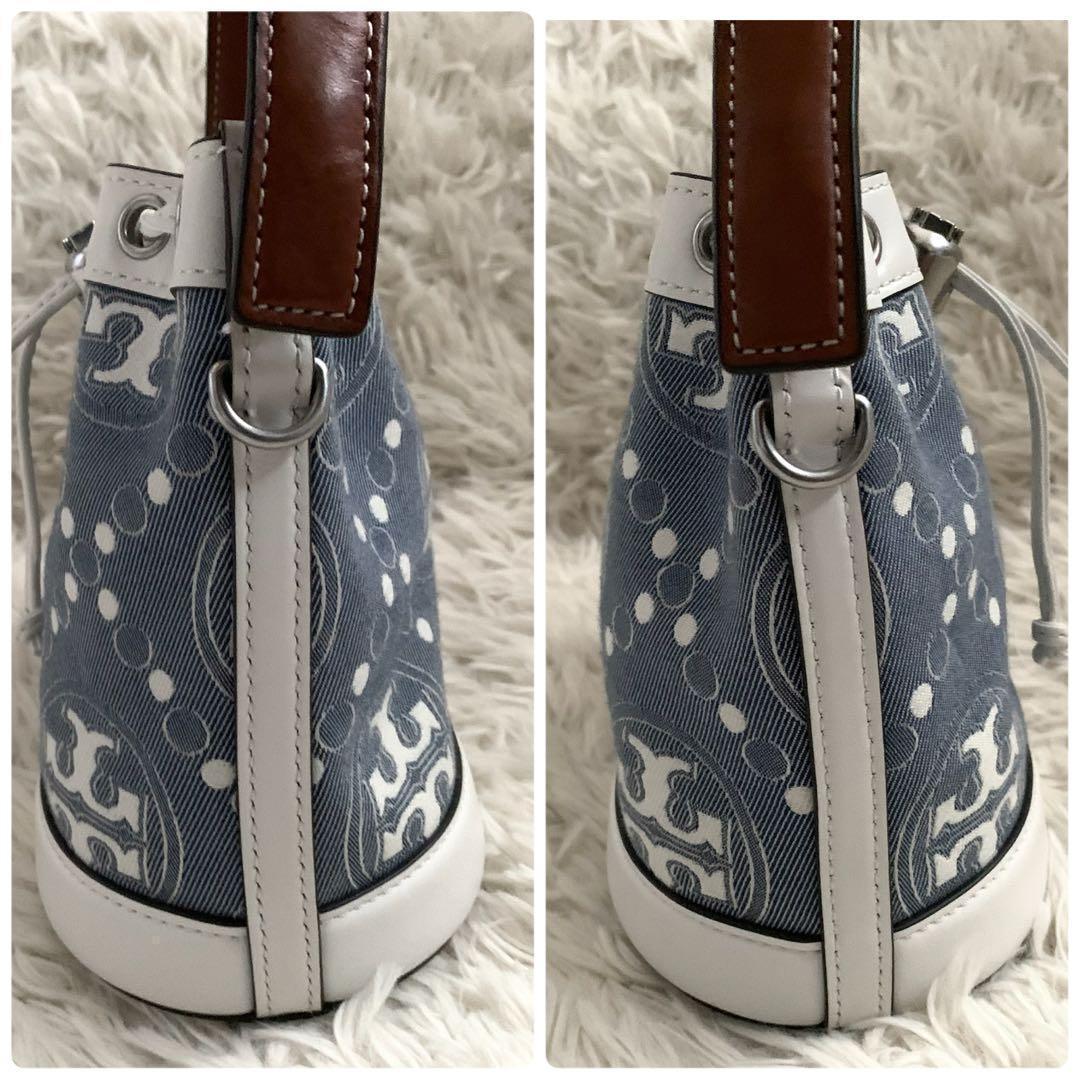 未使用級 レア✨トリーバーチ ショルダーバッグ モノグラム バケット タグ付