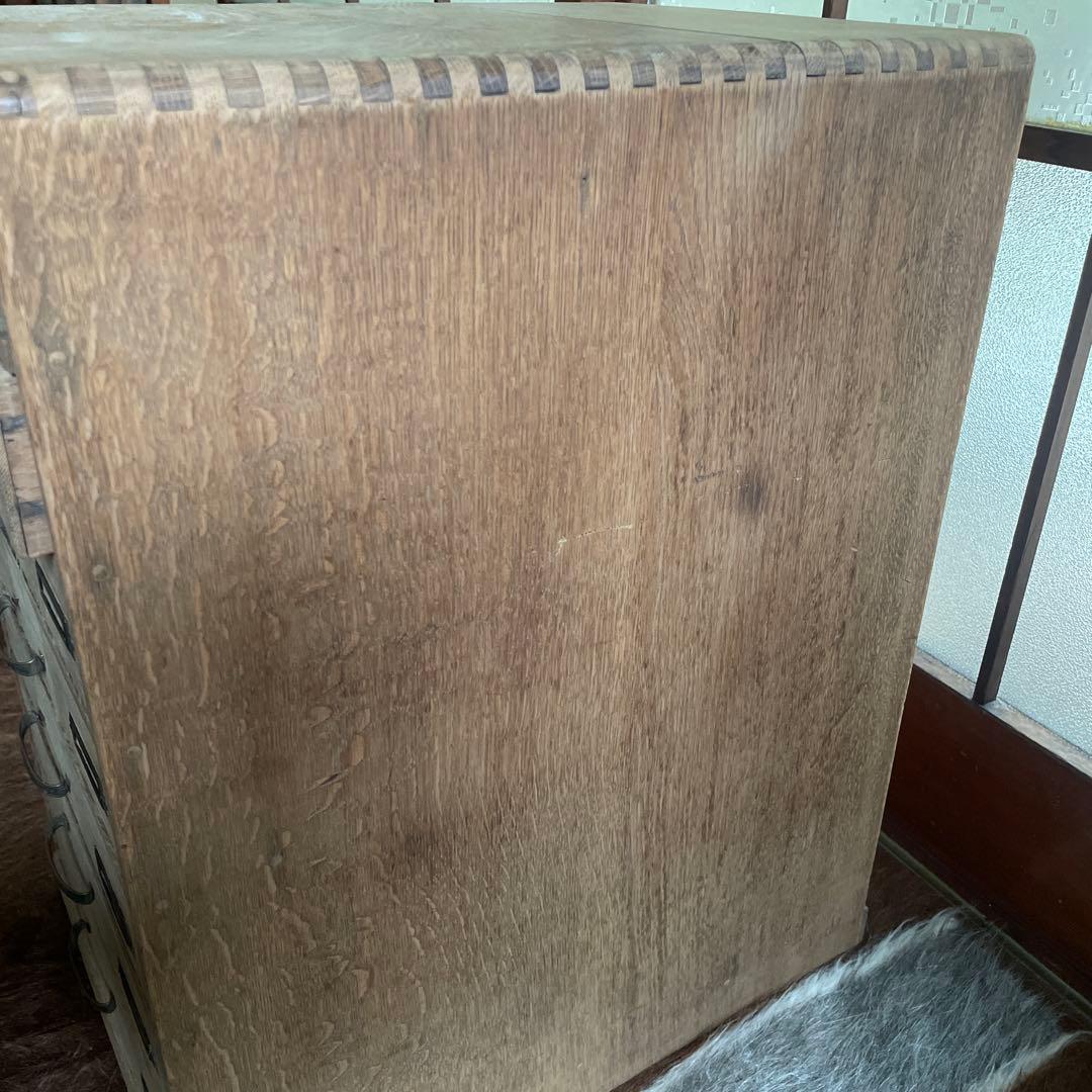 アンティーク　欅　小引き出し　書類棚　レトロ　収納棚　書類ケース　店舗什器