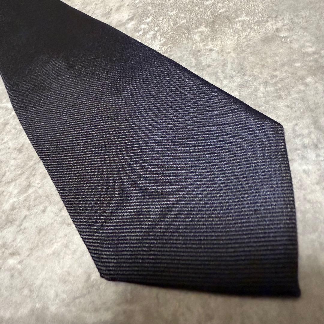 【✨極美品✨】Christian Dior ネクタイ ソリッド 無地 ブラック