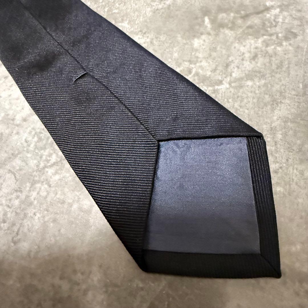 【✨極美品✨】Christian Dior ネクタイ ソリッド 無地 ブラック