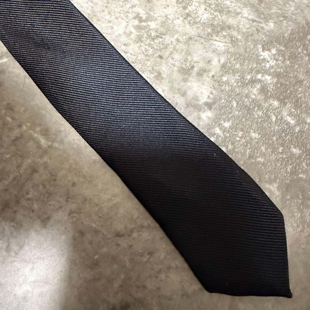 【✨極美品✨】Christian Dior ネクタイ ソリッド 無地 ブラック