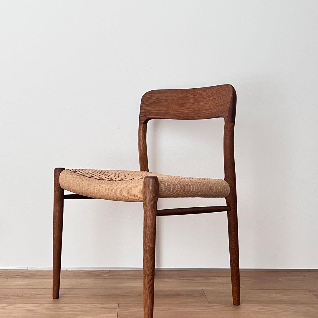 北欧ビンテージ　JLモラー　No.75 チェア　オーク　デンマーク家具