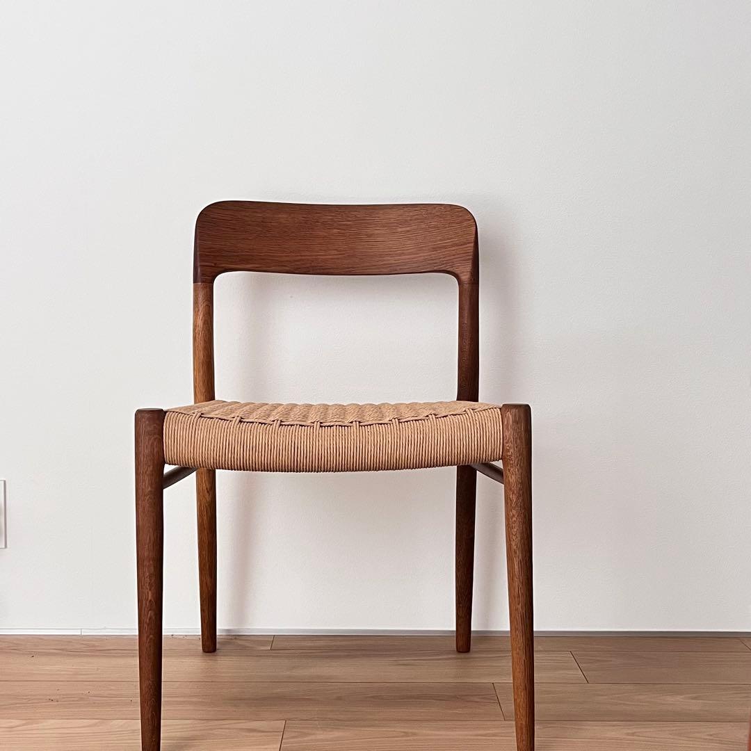 北欧ビンテージ　JLモラー　No.75 チェア　オーク　デンマーク家具