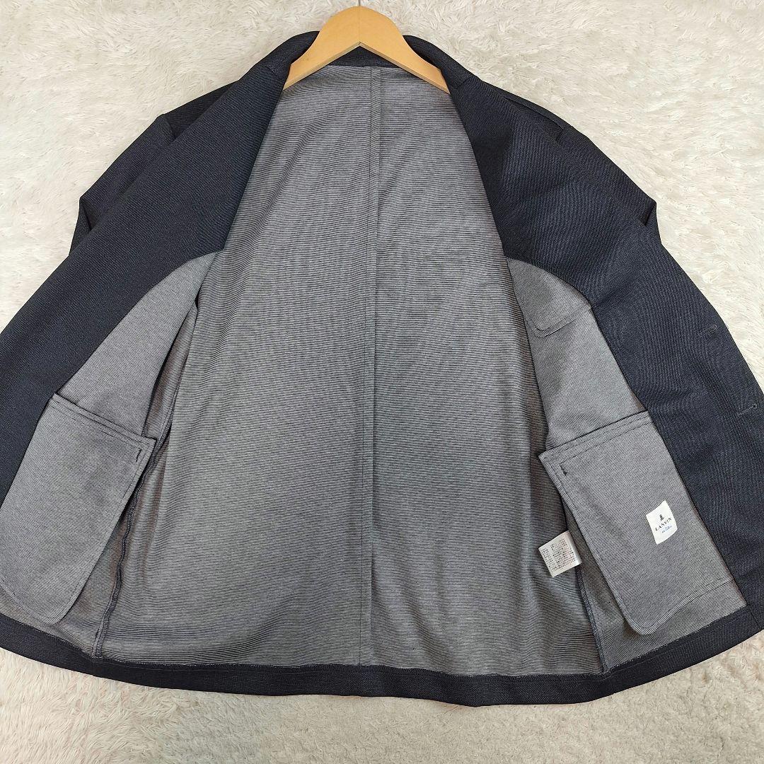 極美品✨LANVIN ストレッチスーツセットアップ 　デニムライク　50