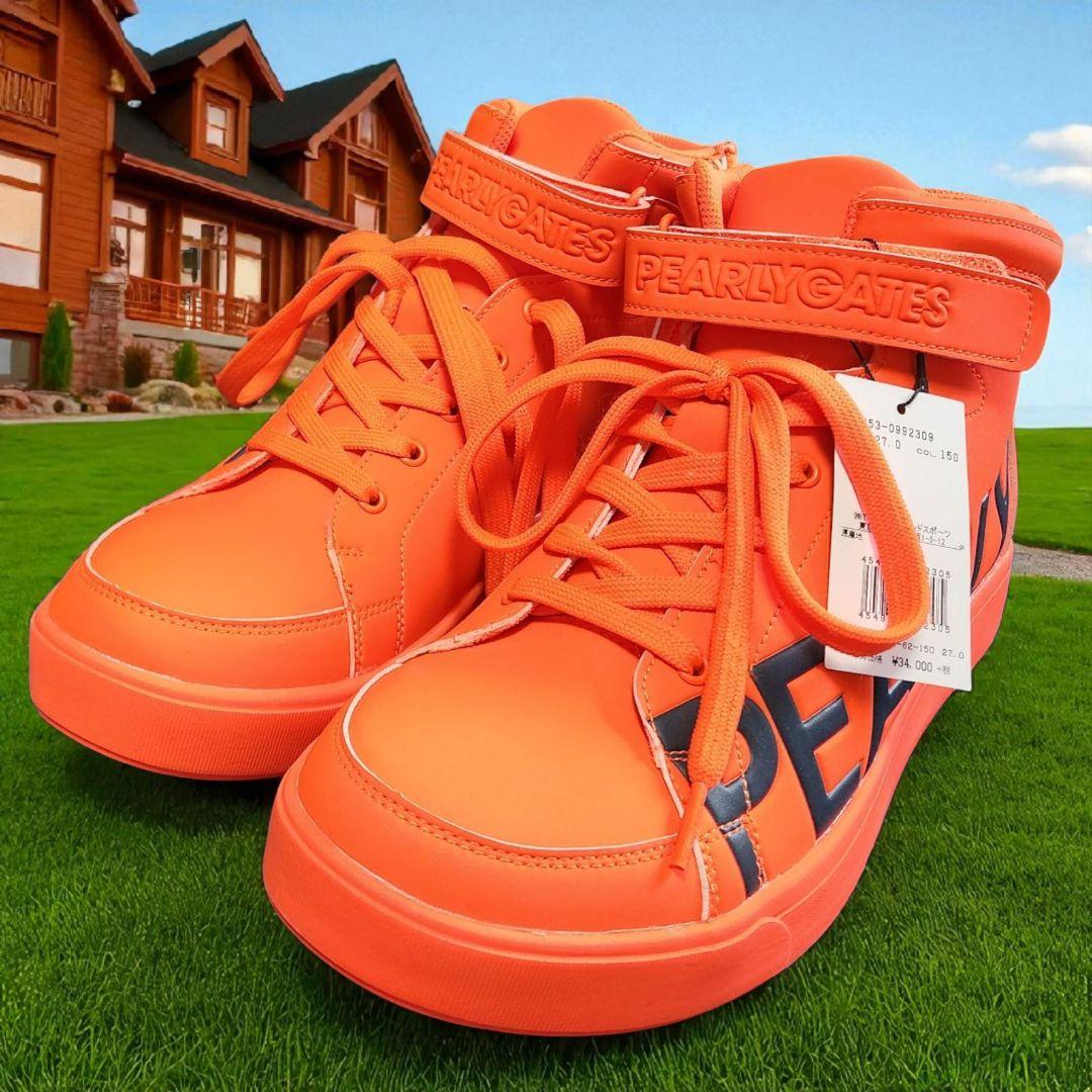 【新品未使用】PEARLY GATES ゴルフシューズ ミドルカット 27cm