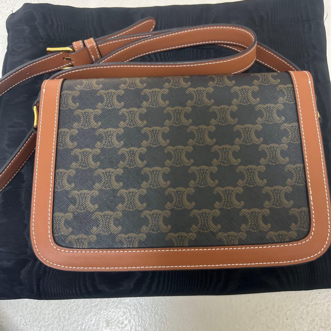 美品セリーヌ ショルダーバッグ 　トリオンフキャンバス