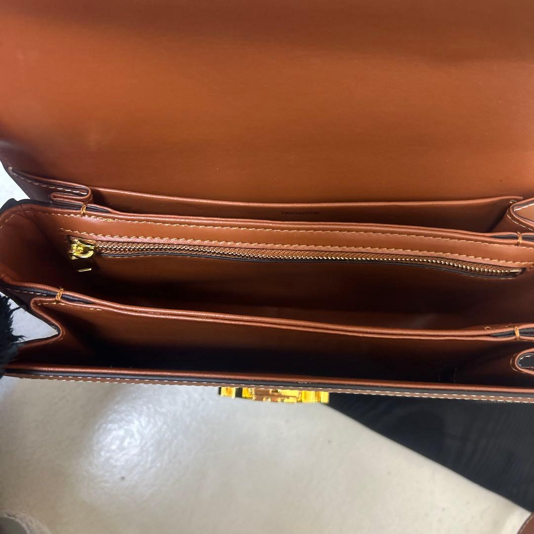 美品セリーヌ ショルダーバッグ 　トリオンフキャンバス