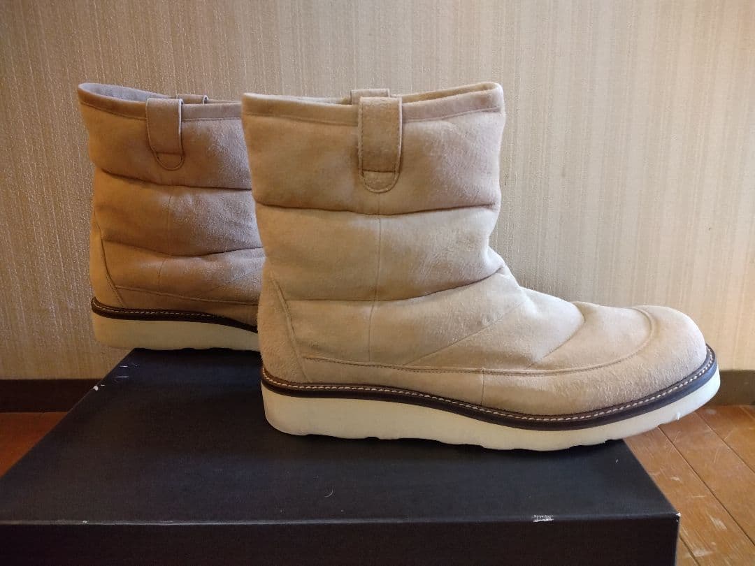 【美品】wjk cow hot-air ペコスブーツ ベージュ 8801