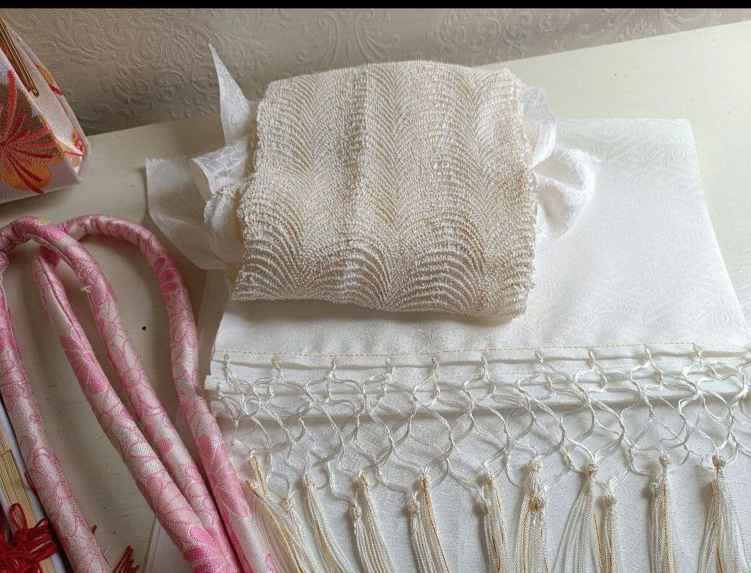 正絹☆絞り☆水色の着物単品