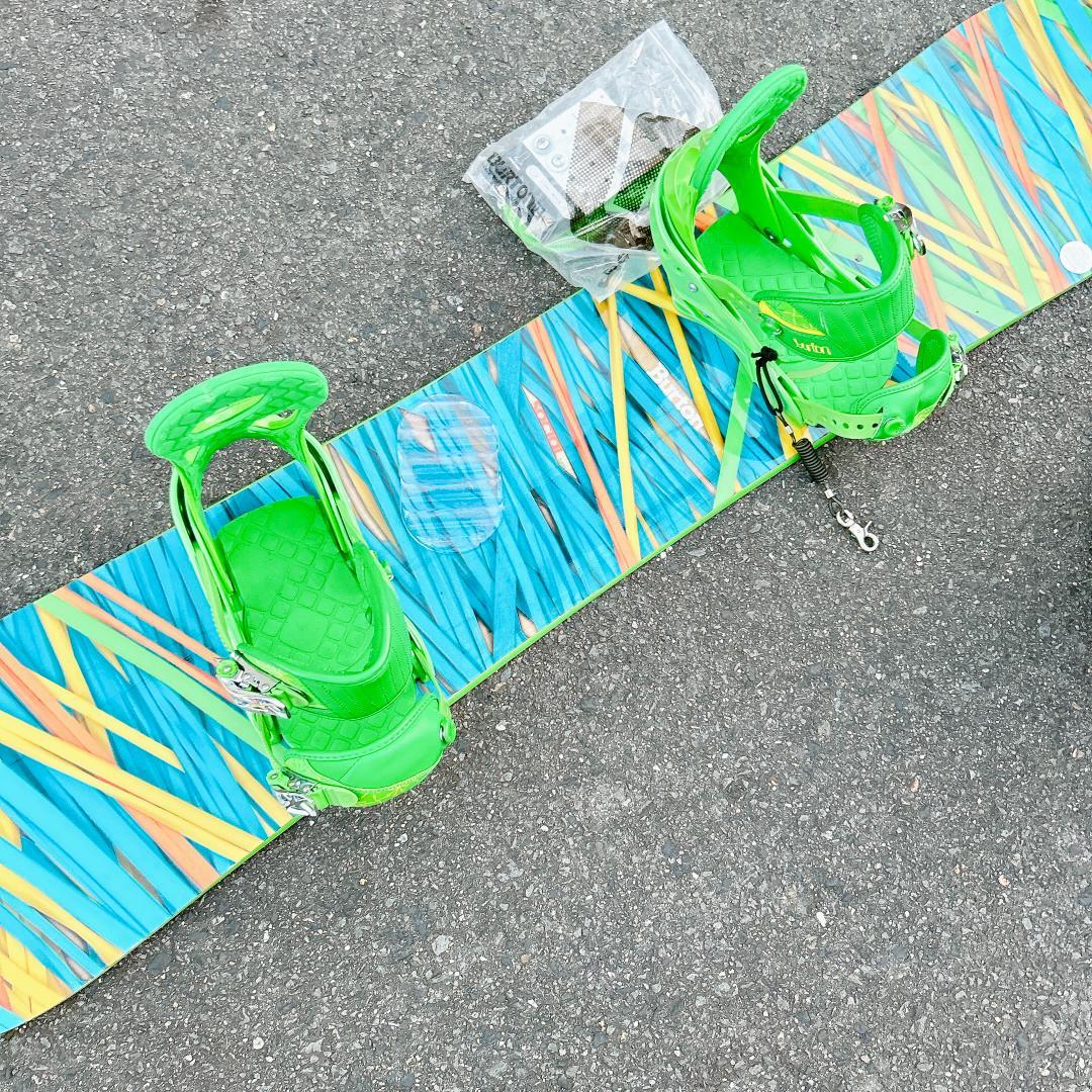 美品 スノーボード BURTON Social 140 セット スノボー 女性