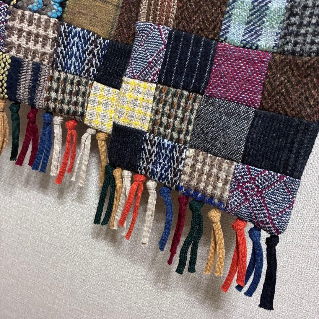 [新品] 45rpm 45R つぎはぎマフラー　パッチワーク