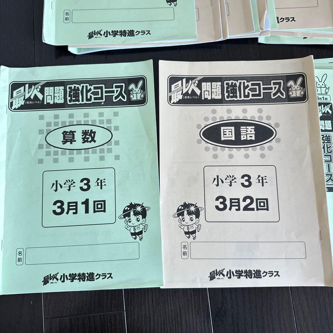 奨学社　小3 強化コース　算数国語　しょうがく社