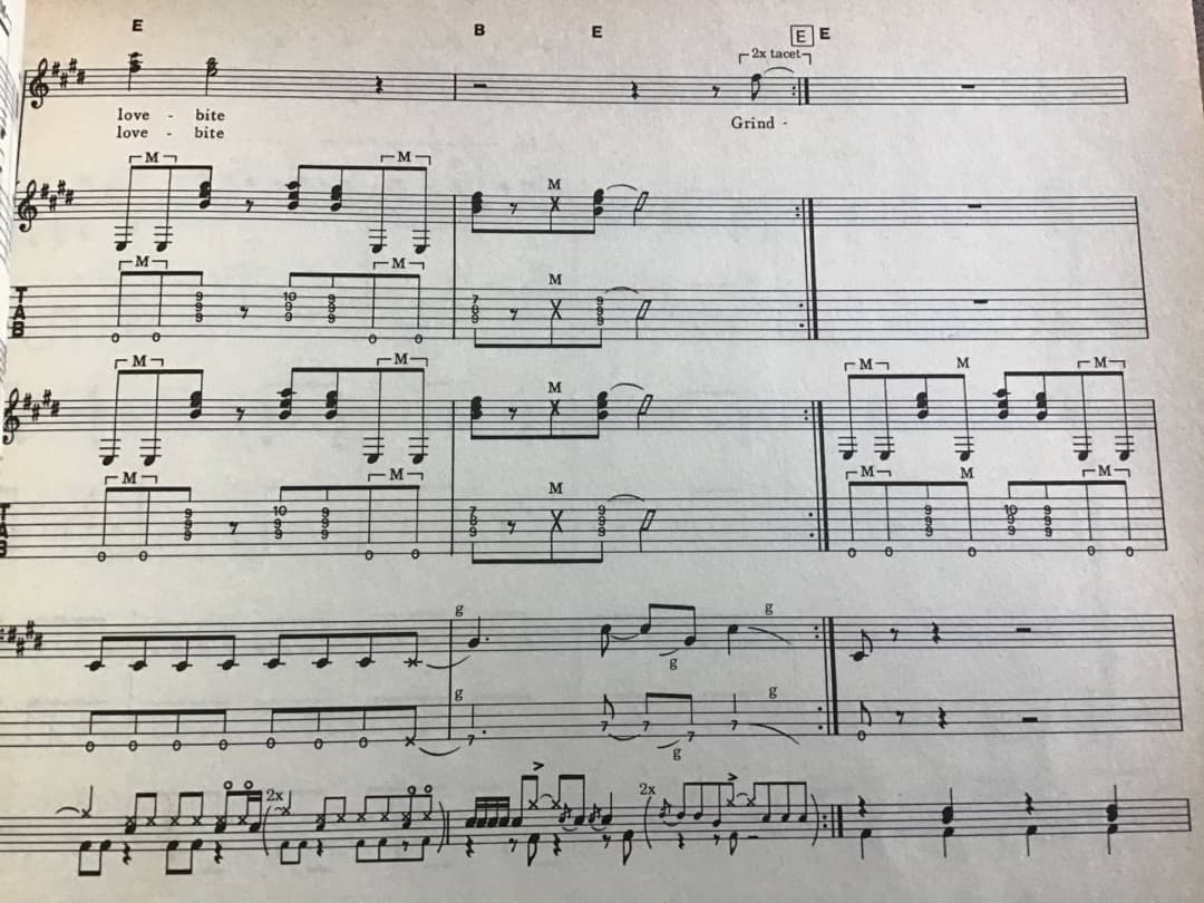 ★楽譜/アクセプト/メタルハート/タブ譜/バンドスコア