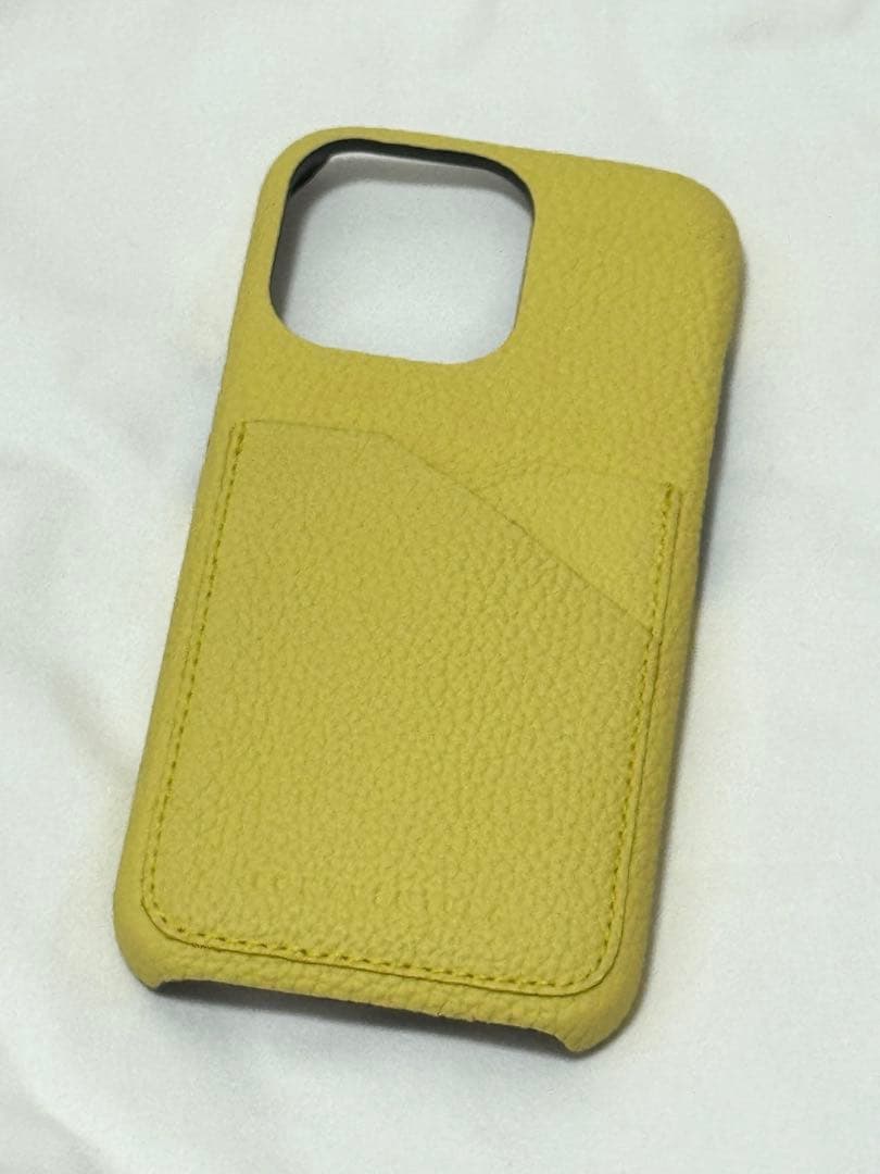 BONAVENTURA iPhone13pro バックカバーケース イエロー