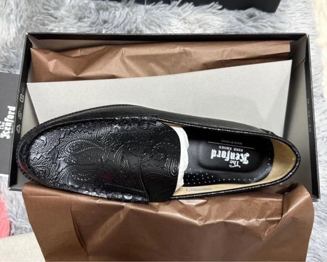 26.5cm ケンフォード ファインシューズ ローファー ペイズリー