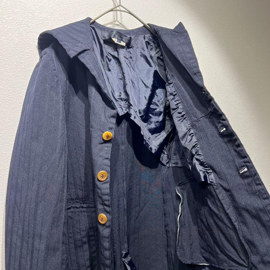 希少 美品 15年製 コムデギャルソン 上質 セーラー 縮絨 チェスターコート