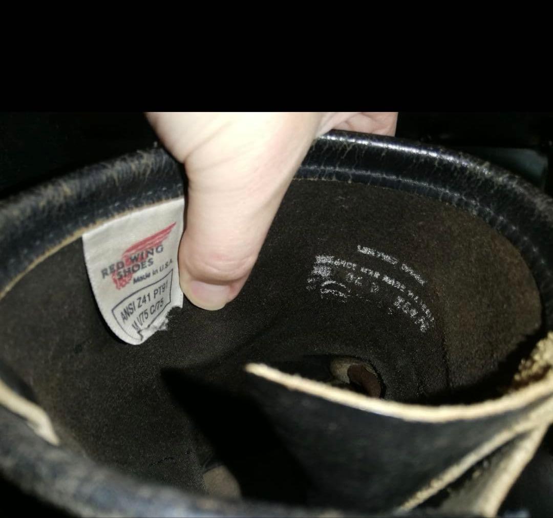 畑*様 RED WING 2268 PT91 8.5D 初期プリントタグ 茶芯?