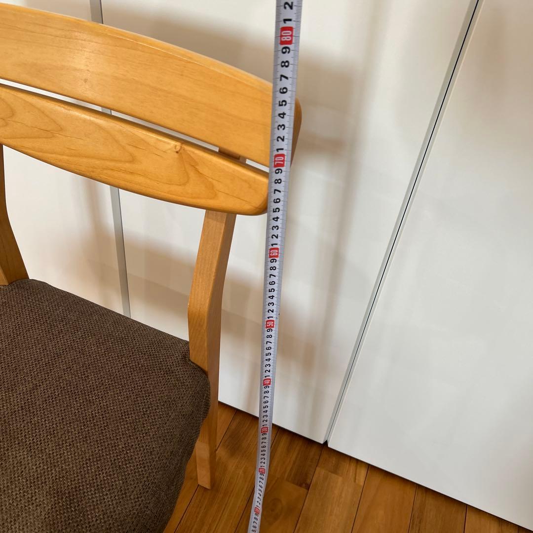 ニトリ　無垢材　ダイニングチェア 2脚