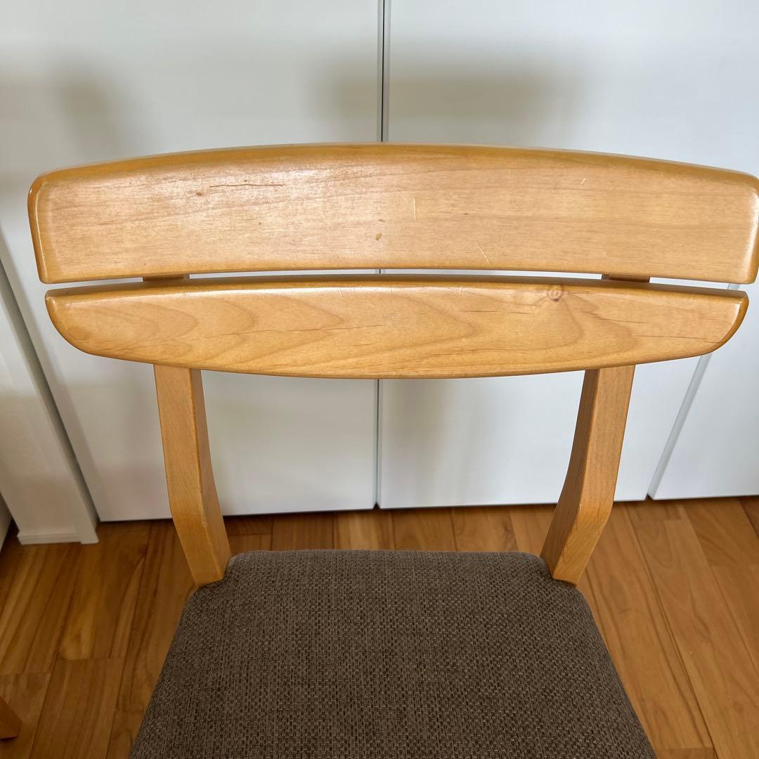 ニトリ　無垢材　ダイニングチェア 2脚