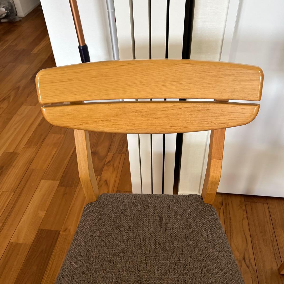 ニトリ　無垢材　ダイニングチェア 2脚