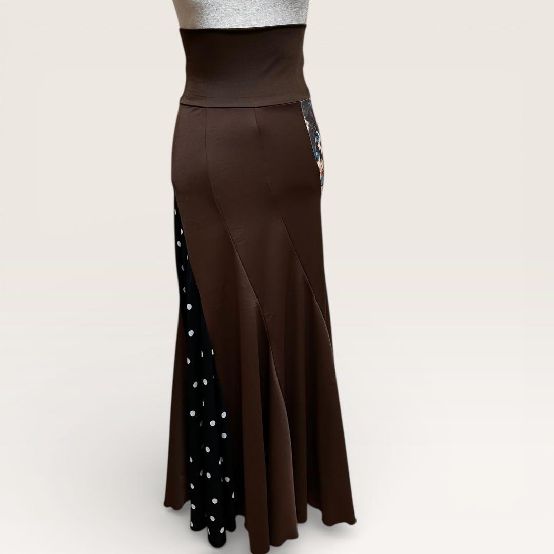 【１点限り】フラメンコファルダ　エスカルゴタイプ　ブラウン系