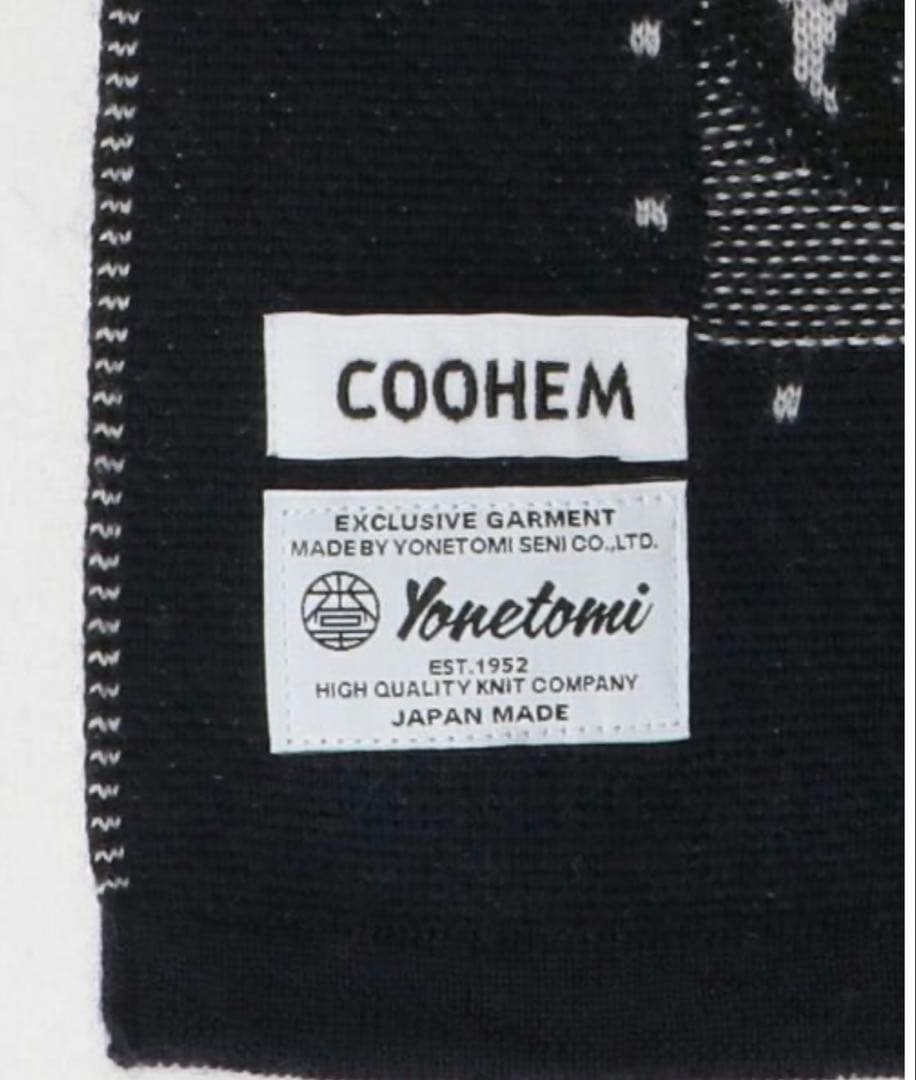 COOHEM マフラー Yonetomi UNITED ARROWS別注