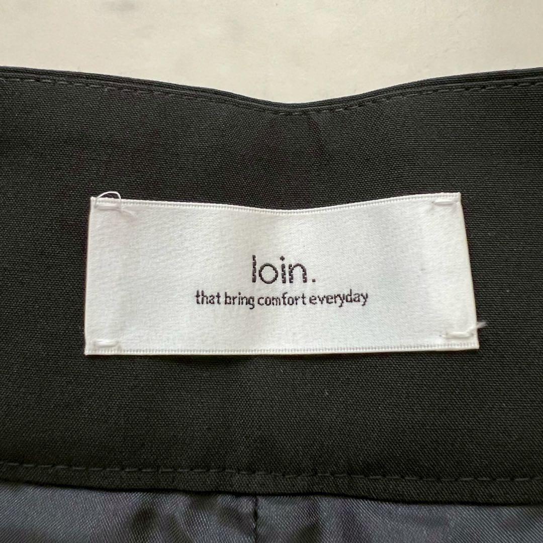 loin. ロワン 雑誌掲載 ミドルタックパンツ 洗える ブラック