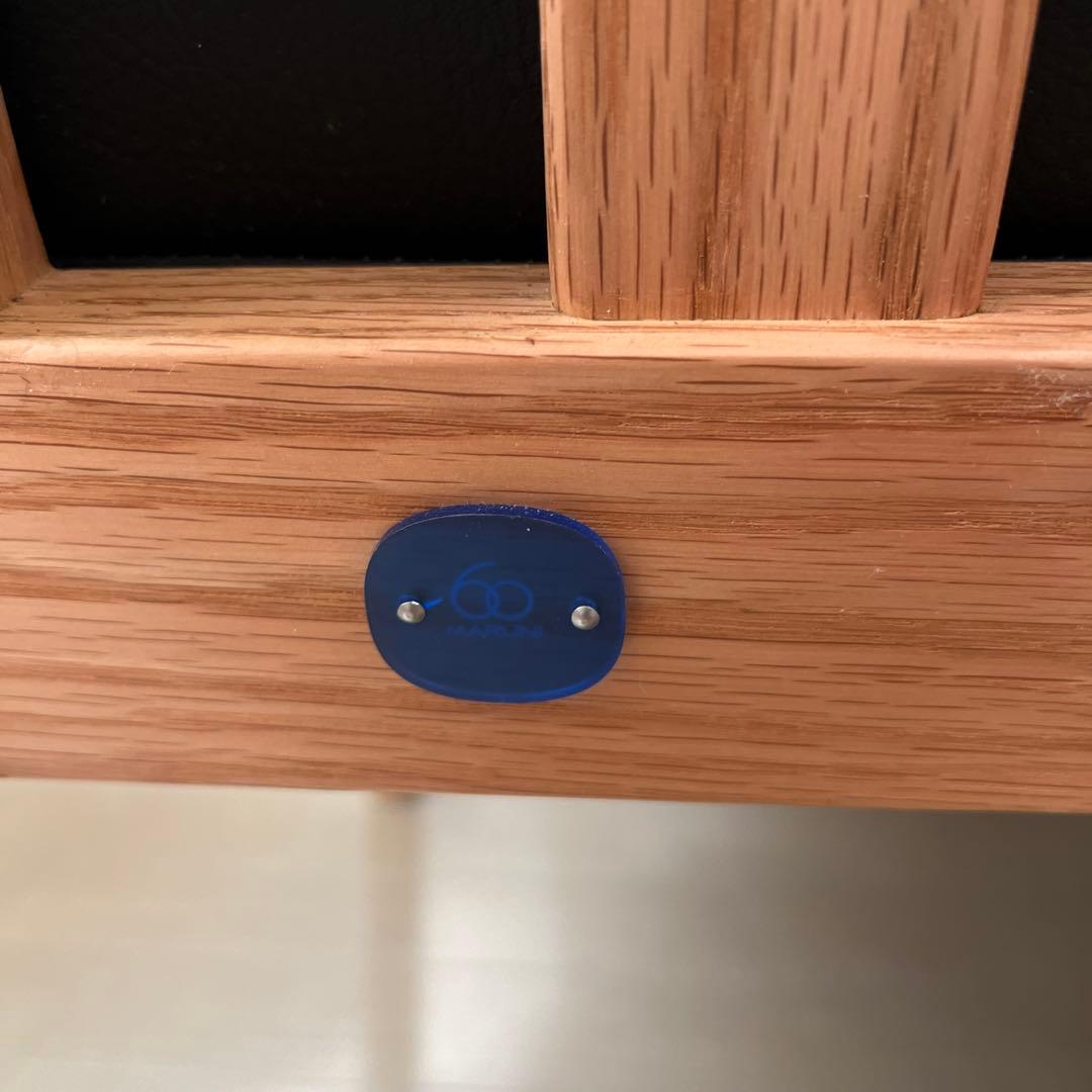 マルニ60 フレームチェア 2シーター オーク ビニールレザー