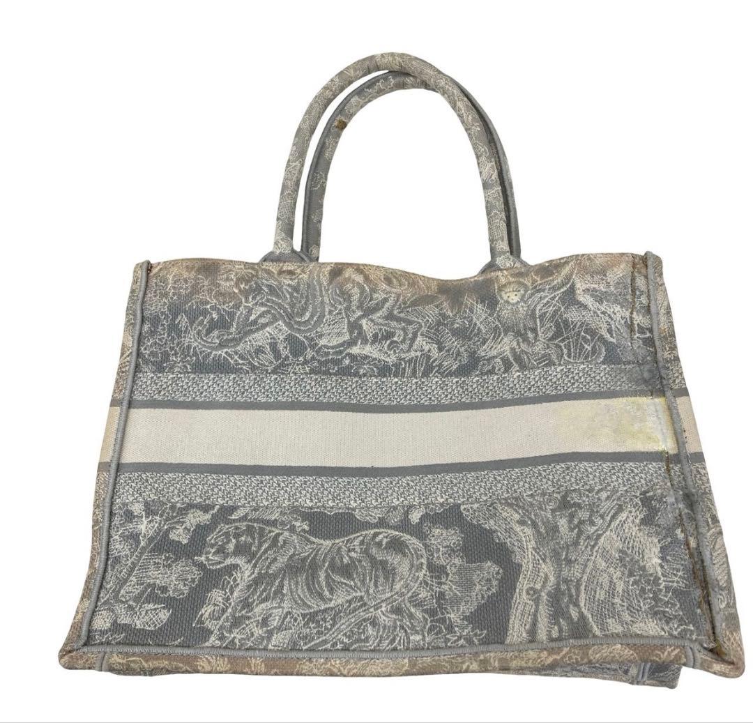 CHRISTIAN DIOR トートバッグ グレー系