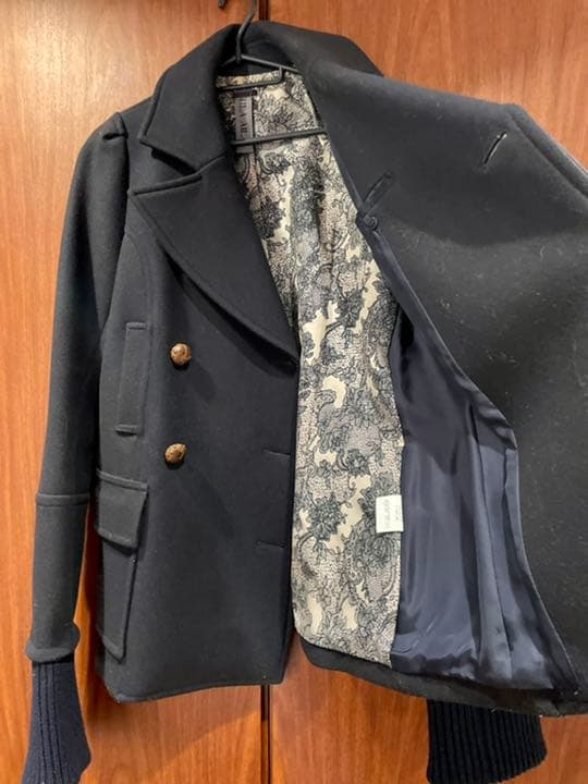 最終値下げ　アウラアイラ　濃紺　ピーコート　Pコート