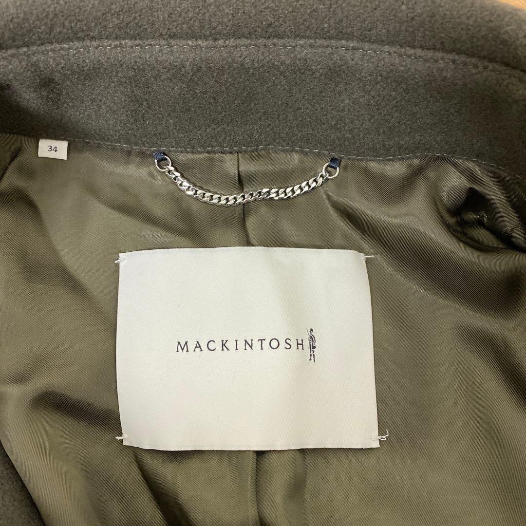 Macintosh オリーブグリーン ダブルブレスト チェスターコート