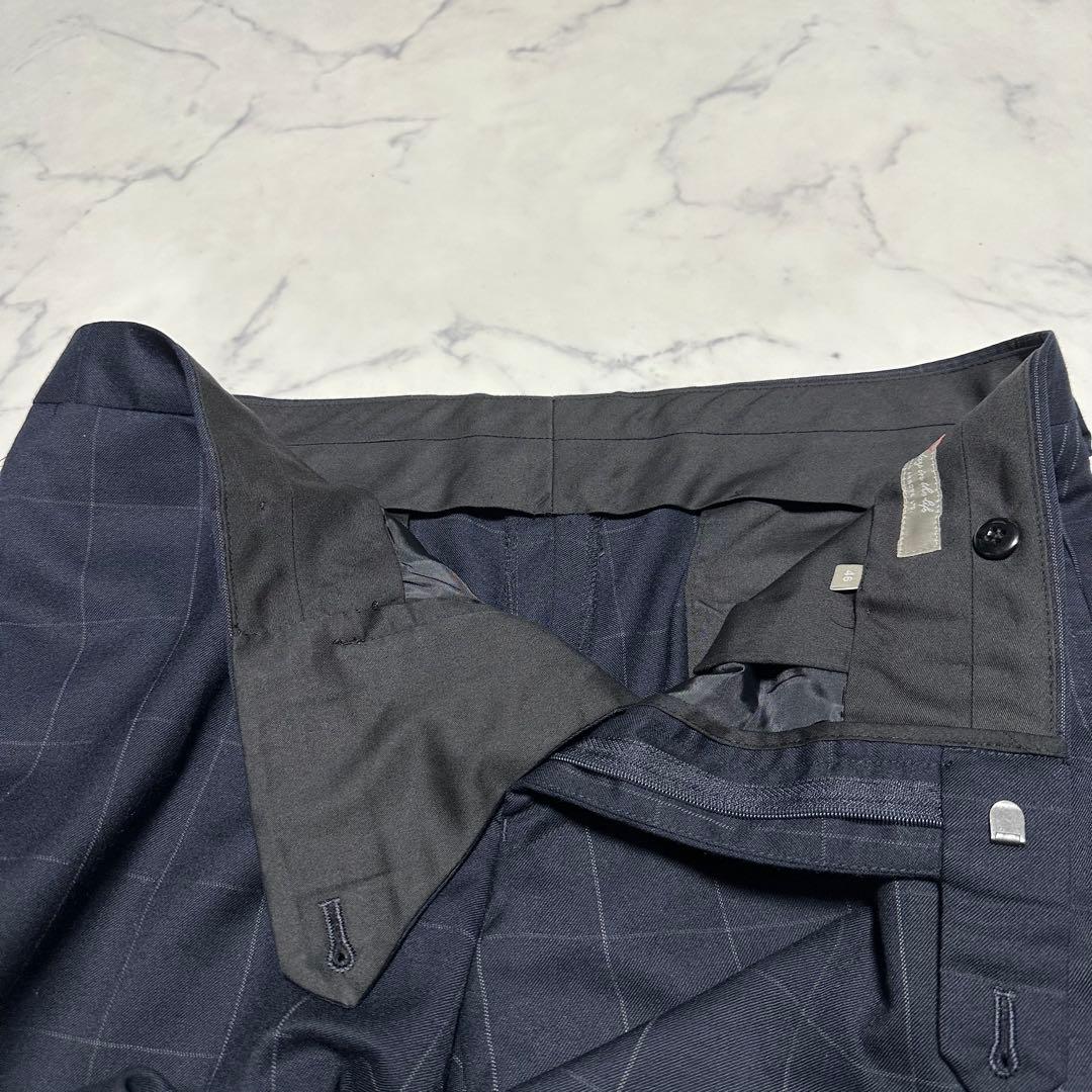 美品　ユナイテッドアローズ　セットアップスーツ　ネイビーチェック　サイズ46