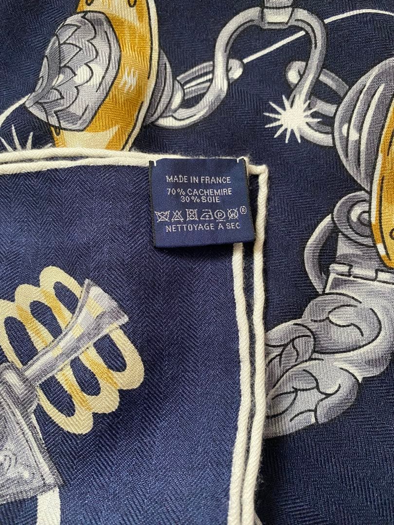 た*こ様 HERMES カシミアシルク　カシシル　コーラスステラルム　140