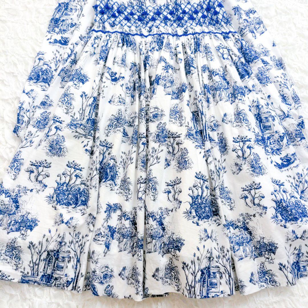 【美品】ANNAFIE　スモッキングドレスワンピース　ジゼル　10y　英国王室